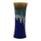 Vaas keramiek dip glazuur lang blauw M
