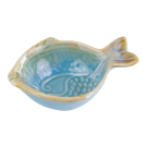 Theeschaaltje keramiek vis turquoise