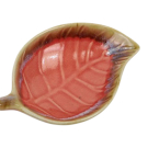 Theeschaaltje keramiek blad roze M