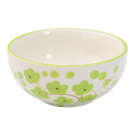 Bowl ceramic blossom green S