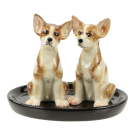 Pepper and salt set ceramic chihuahua