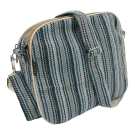 Schoudertas katoen boxy blauw