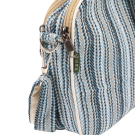 Schoudertas katoen boxy blauw