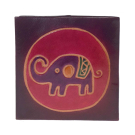 Portemonnee leer olifant paars