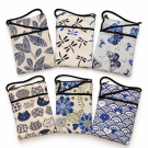Shoudertasje print blauw print Set 2 ass.