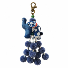 Sleutelhanger katoen olifant blauw