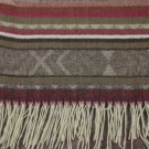 Omslagdoek wol mix rood bruin