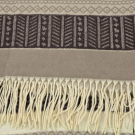 Omslagdoek wol mix bruin beige