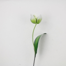 Metalen tuinsteker Tulp wit