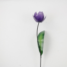 Metalen tuinsteker Tulp paars