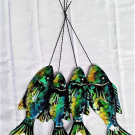 Wanddeco 'bundel vis 4' 62 x 45 cm 'Karang'