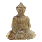 Suar houten Boeddha, 30 cm model 4 Mediation Naturel