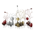 Wanddecor metaal parkwandeling L