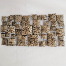 Wanddeco Blokken Modern 80 x 40 cm Batik Paintbrush