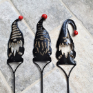 Metalen steker Swedish Santa 55 cm