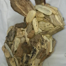 Houten Bunny, drijfhout 20 cm