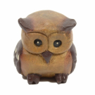Beeld hout uil dik S