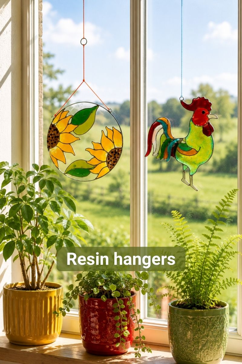 Resinhangers gemaakt in Indonesi&euml;